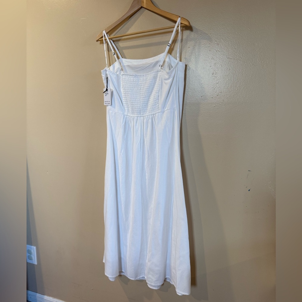 Classic White Midi Sundress - Picture 5 of 5
